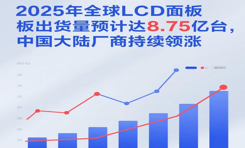 Les expéditions mondiales d'écrans LCD devraient atteindre 875 millions d'unités d'ici 2025, grâce aux fabricants chinois continentaux qui stimulent la croissance