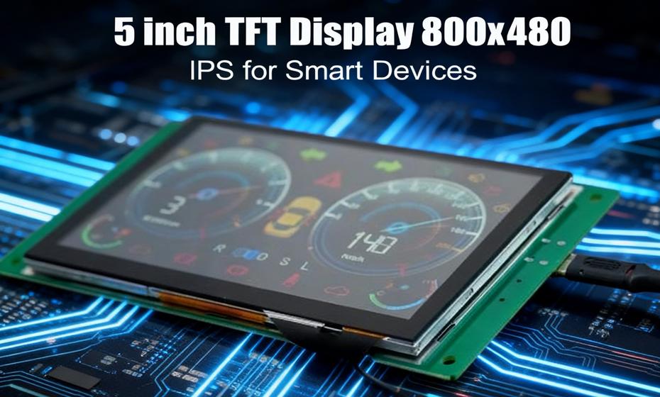 Écran TFT 5 pouces 800x480 IPS - Écran LCD industriel haute luminosité pour appareils intelligents
